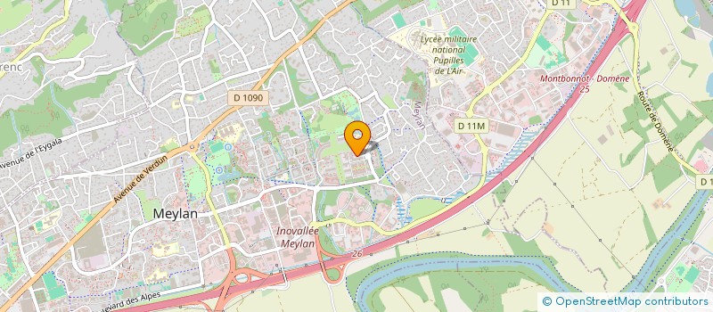 localisation de l'entreprise V2MH à MEYLAN