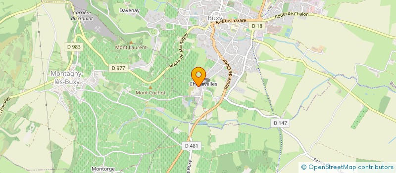 localisation de l'entreprise V2N INVEST  BUXY