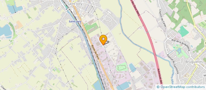 localisation de l'entreprise V2P AUTOMOBILES  SAINT-JORY