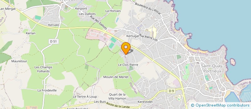 localisation de l'entreprise V2R  SAINT-QUAY-PORTRIEUX