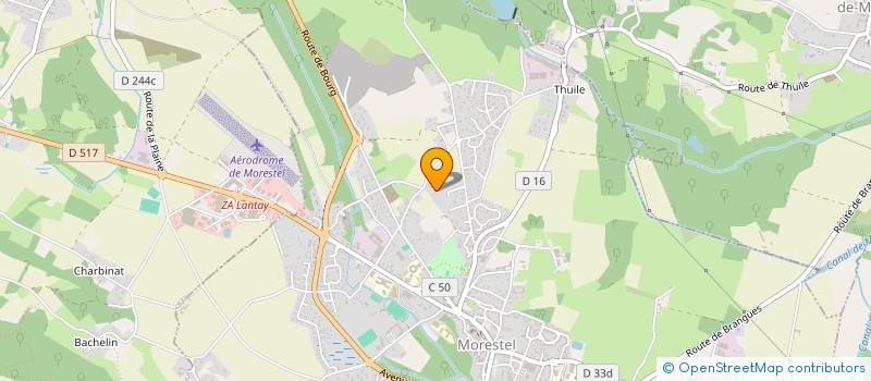 localisation de l'entreprise V2R  MORESTEL