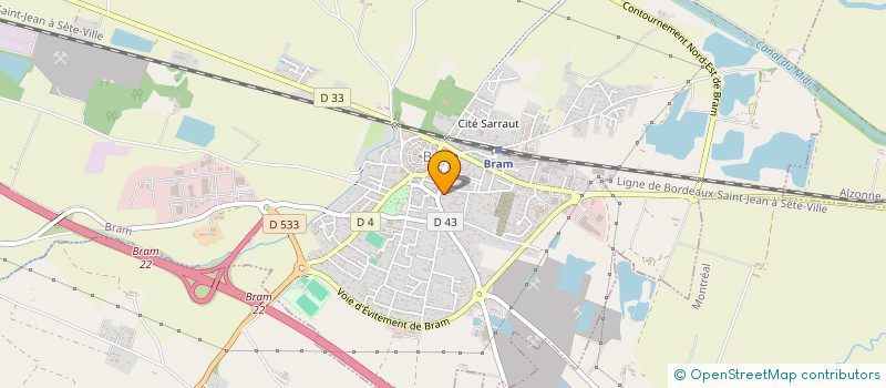 localisation de l'entreprise V2R EVENEMENTIEL  BRAM