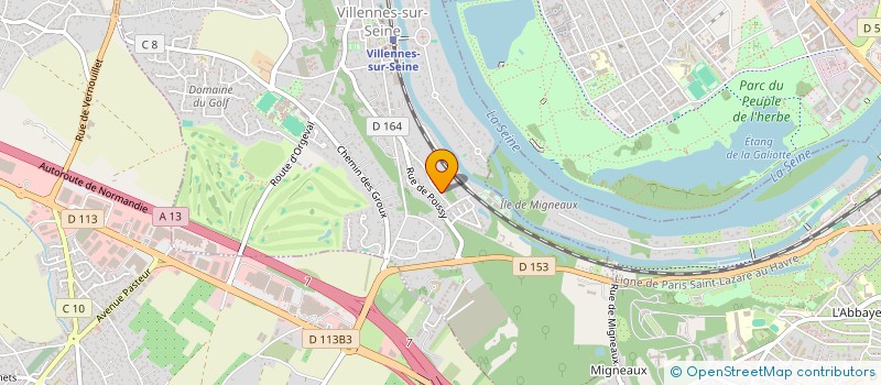 localisation de l'entreprise V2S  VILLENNES-SUR-SEINE