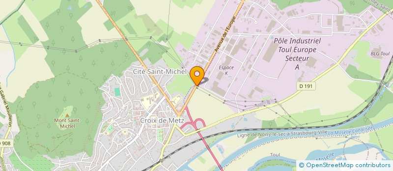 localisation de l'entreprise V2S  TOUL