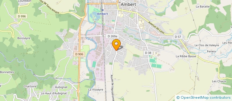 localisation de l'entreprise V2S FOURNET  AMBERT