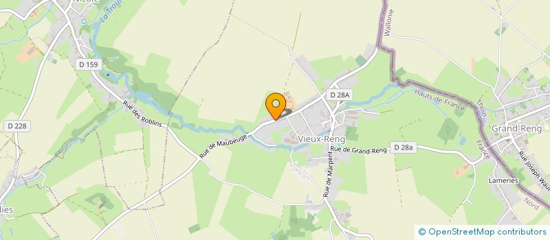 localisation de l'entreprise V2S RENOVATION  BERSILLIES