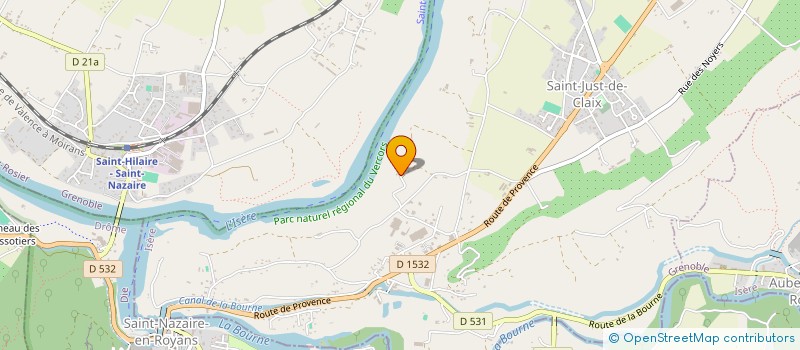 localisation de l'entreprise V2TM  SAINT-JUST-DE-CLAIX