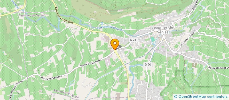 localisation de l'entreprise V2V  VACQUEYRAS