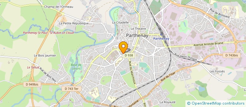 localisation de l'entreprise V2V INGENIERIE à PARTHENAY