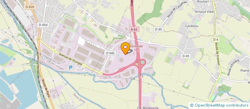 localisation de l'entreprise V2V MATERIELS ET SERVICES TRAVAUX PUBLICS  VILLENEUVE-LES-BOULOC