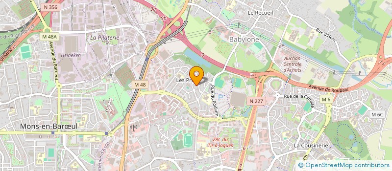 localisation de l'entreprise V3 EXPRESS  VILLENEUVE-D'ASCQ