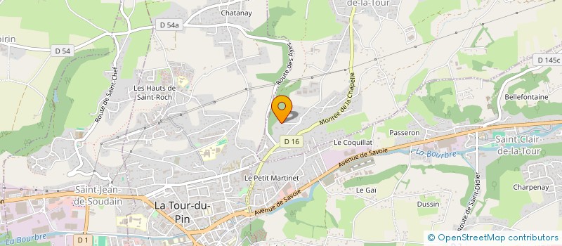 localisation de l'entreprise V3 VIGNE VIGNOBLES VINS  LA CHAPELLE-DE-LA-TOUR