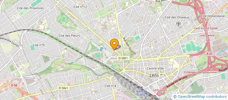 localisation de l'entreprise V3A IMMO  LENS