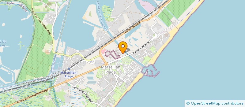 localisation de l'entreprise V3F à MARSEILLAN