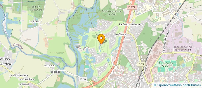 localisation de l'entreprise V3H -NAUTILUS  BRUZ