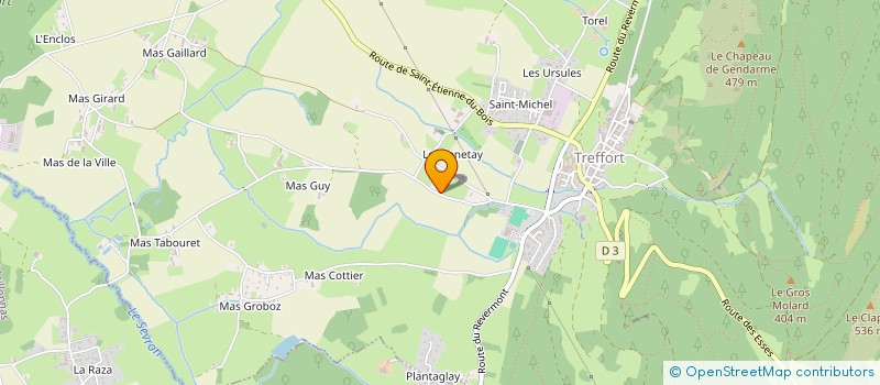 localisation de l'entreprise V3M HOLDING  VAL-REVERMONT