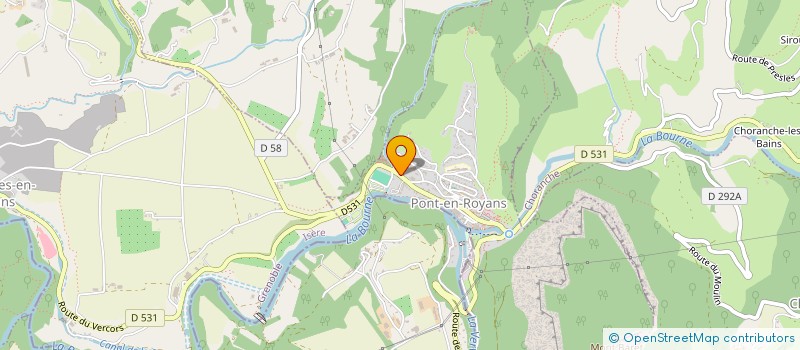 localisation de l'entreprise V3P IMMO  PONT-EN-ROYANS