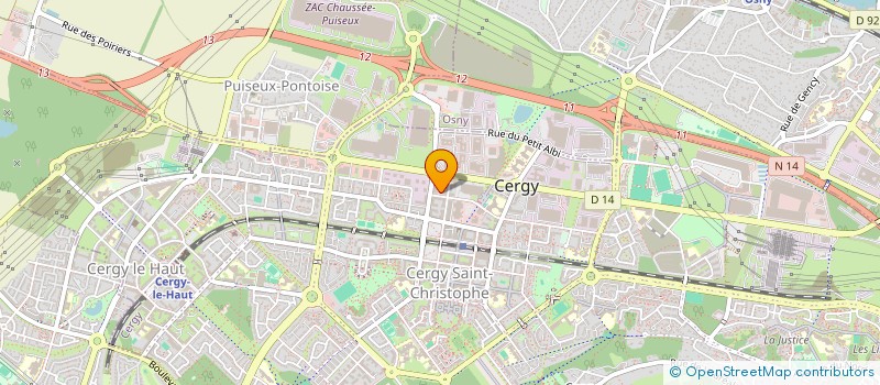 localisation de l'entreprise V3S  CERGY