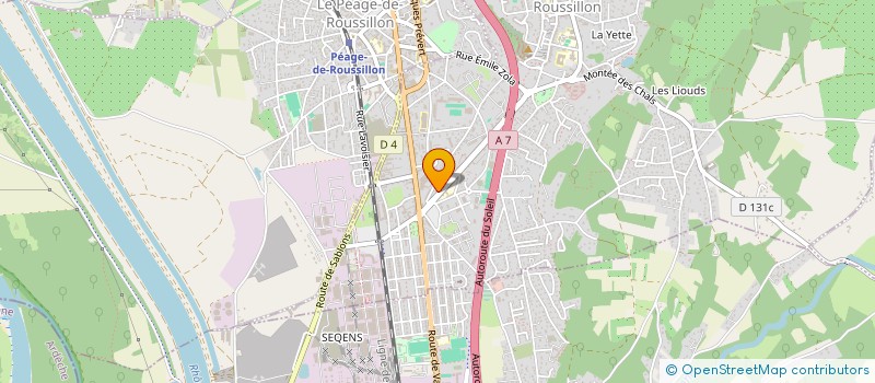 localisation de l'entreprise V3SA  ROUSSILLON