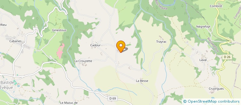 localisation de l'entreprise V5 à LE BAS SEGALA