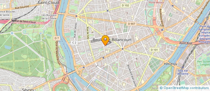 localisation de l'entreprise V5 CLAUDE DELON  BOULOGNE-BILLANCOURT