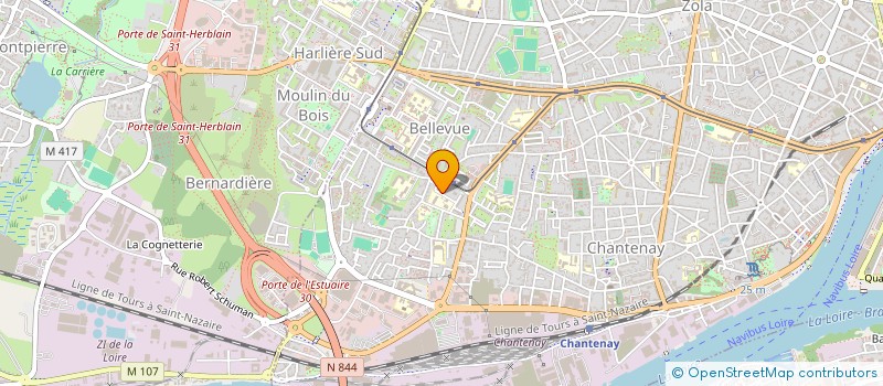localisation de l'entreprise V6 à NANTES