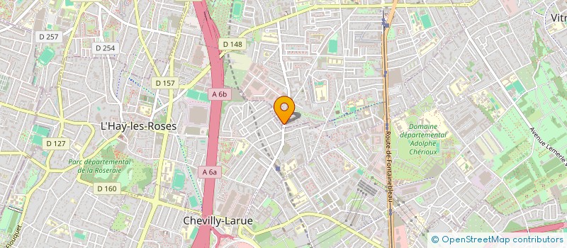 localisation de l'entreprise V6  VILLEJUIF