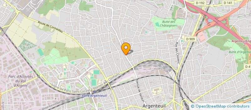 localisation de l'entreprise V8 BARBER SHOP  ARGENTEUIL