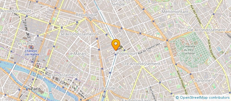 localisation de l'entreprise V8M à PARIS