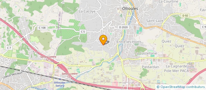 localisation de l'entreprise V8P  OLLIOULES