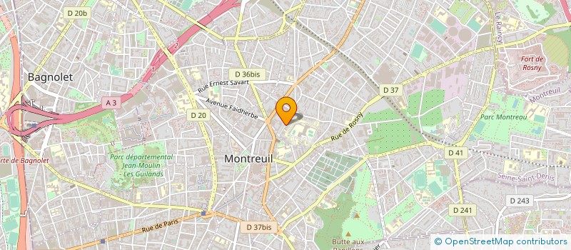 localisation de l'entreprise VA BATIMENT  MONTREUIL