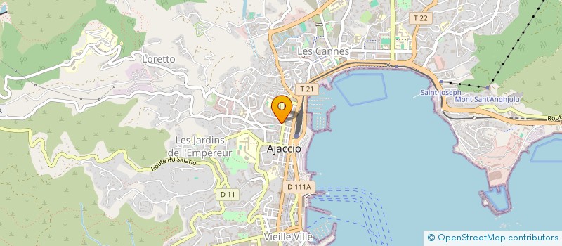 localisation de l'entreprise VA BE  AJACCIO