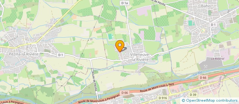 localisation de l'entreprise VA BENE  VILLENEUVE-LA-RIVIERE