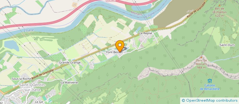 localisation de l'entreprise VA BENE  SAINT-QUENTIN-SUR-ISERE