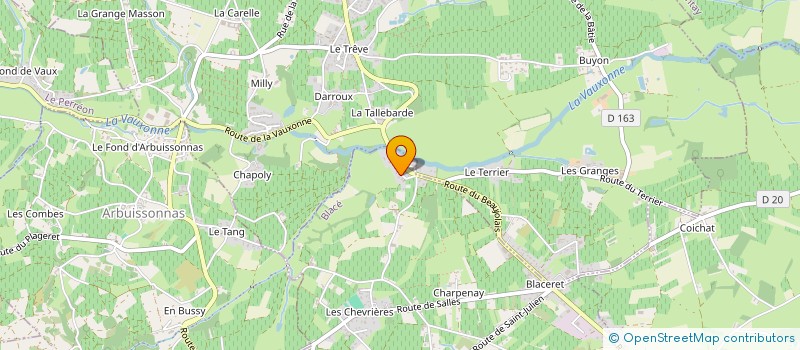 localisation de l'entreprise VA BENE FORMATION  BLACE