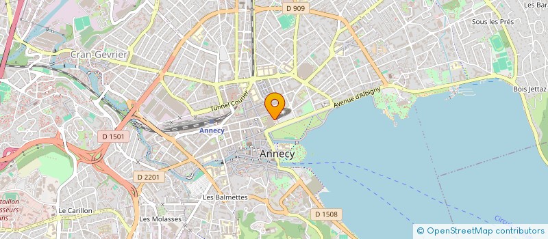 localisation de l'entreprise VA BENE PUB à ANNECY