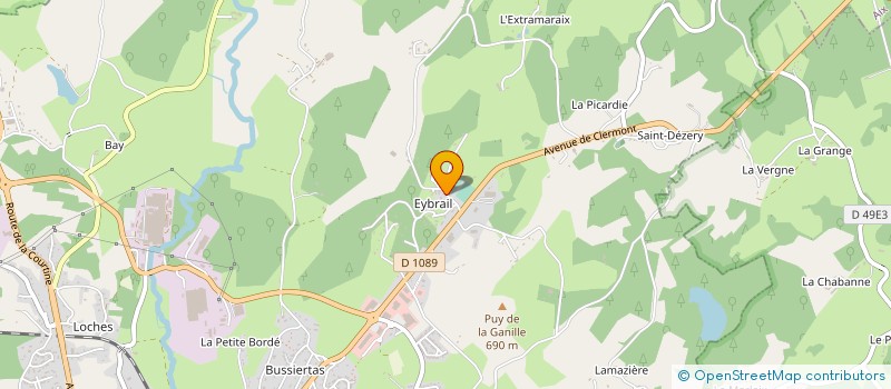 localisation de l'entreprise VA BOIS  USSEL