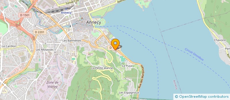 localisation de l'entreprise VA DESIGN à ANNECY