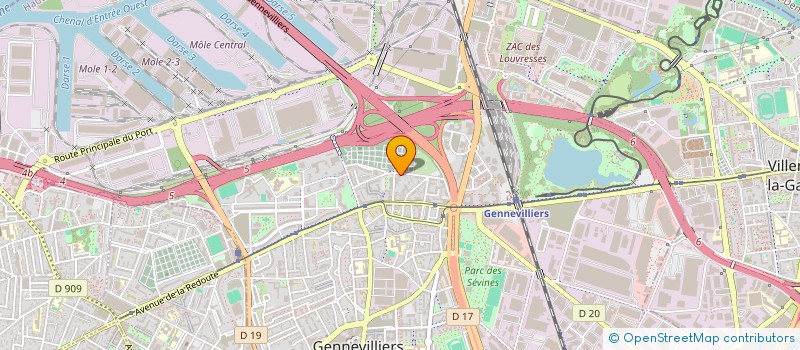 localisation de l'entreprise VA ENSEIGNES  GENNEVILLIERS