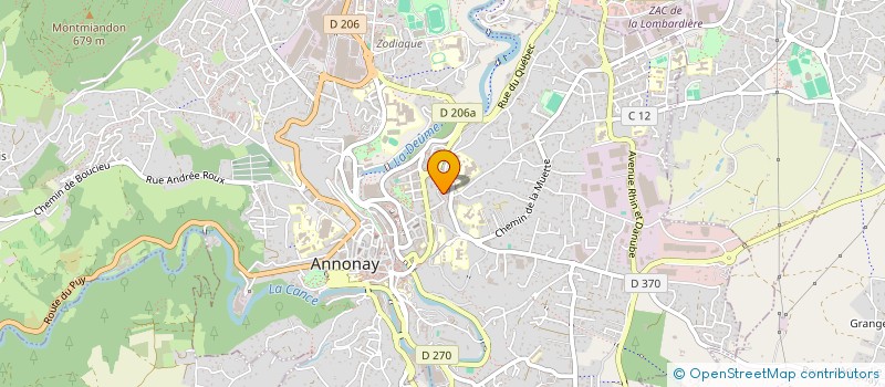 localisation de l'entreprise VA SYBELLE  ANNONAY