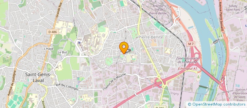 localisation de l'entreprise VA TRANSPORT  OULLINS-PIERRE-BENITE