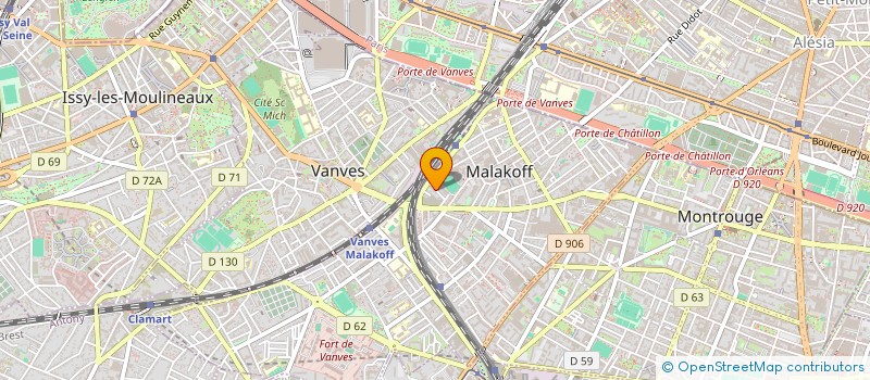 localisation de l'entreprise VAAL ORGANISATION à MALAKOFF