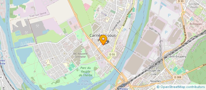 localisation de l'entreprise VAALIA BEAUTE à CARRIERES-SOUS-POISSY