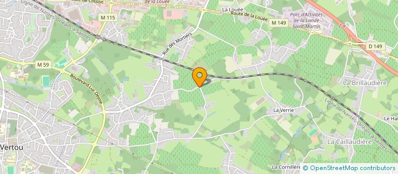 localisation de l'entreprise VAB  VERTOU