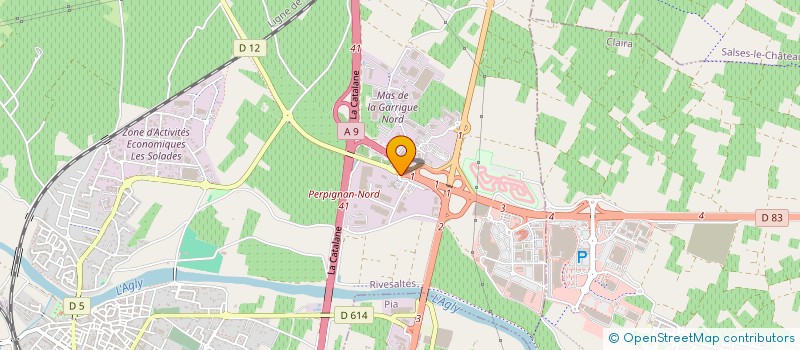 localisation de l'entreprise VAB INVESTISSEMENTS  RIVESALTES