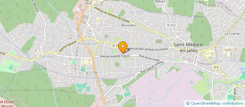 localisation de l'entreprise VABE  SAINT-MEDARD-EN-JALLES