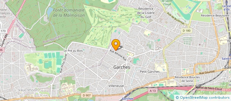 localisation de l'entreprise VABOIS                        JACQU à GARCHES