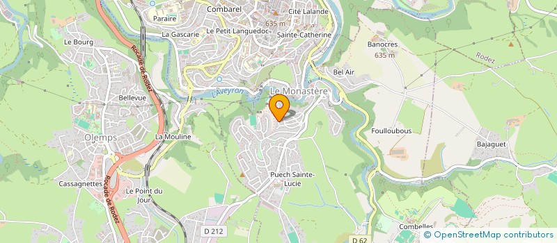 localisation de l'entreprise VABRE  ONET LE CHATEAU