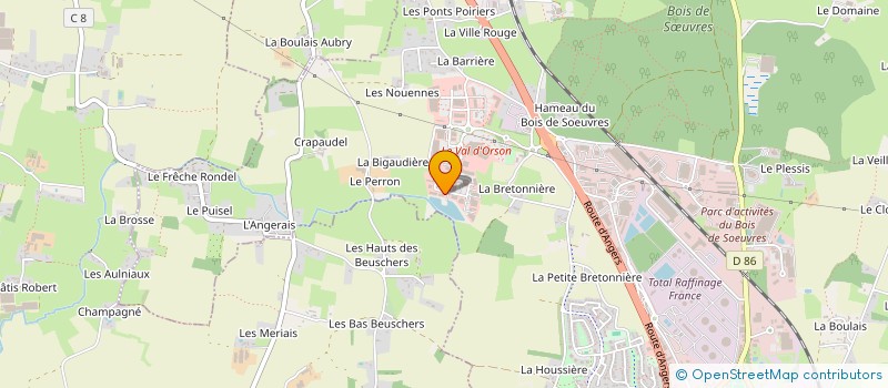 localisation de l'entreprise VAC 2M  VERN-SUR-SEICHE