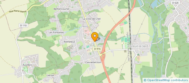 localisation de l'entreprise VACA  BREUIL-LE-VERT